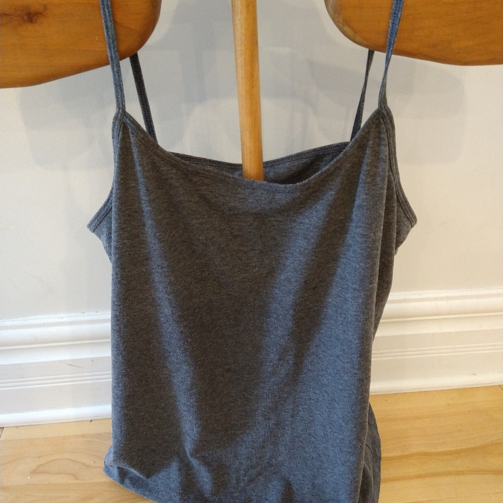 5$ add on XL mystyle gray spaghetti straps tank top